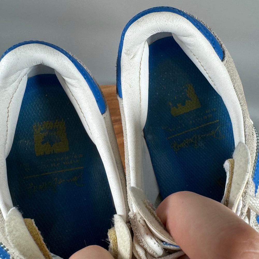 Adidas Busenitz Vulc Mens 6.5 Grey Blue White Skate Shoes CQ1172 - Picture 7 of 8